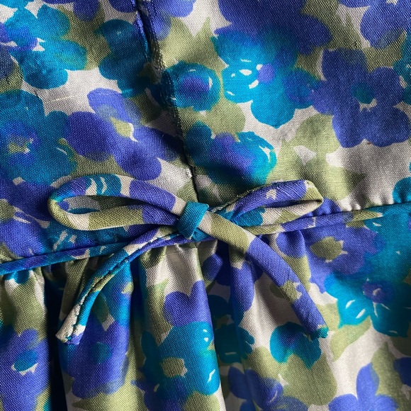 Vintage 50s/60s silk floral dress - Picture 6 of 8